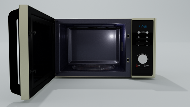microwaev oven 3D Модель .c4d .max .obj .3ds .fbx .stl .blend 