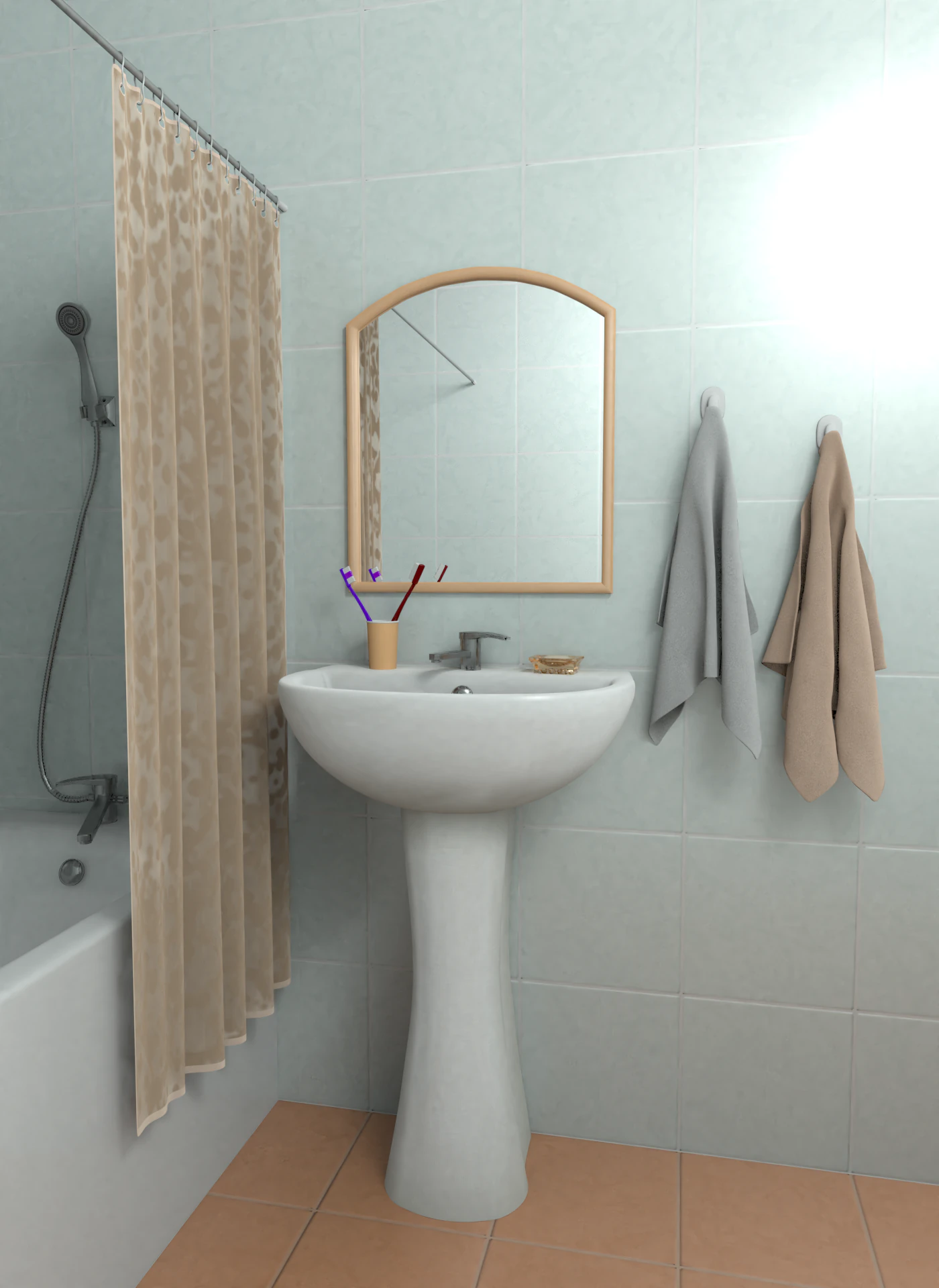 bathroom 3D Model .c4d .max .obj .3ds .fbx .stl .blend 