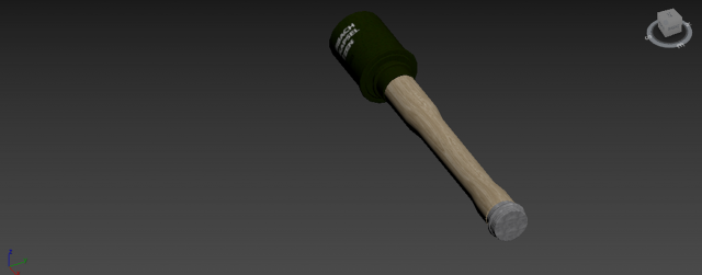 m24 granade Model 3D .c4d .max .obj .3ds .fbx .stl .blend 