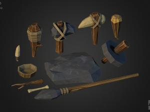 stone age asset 3D Model