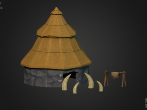 stone age house 3Dモデル