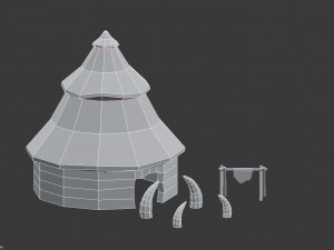 stone age house 3D Модель
