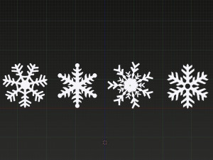 snowflakes 3D Model