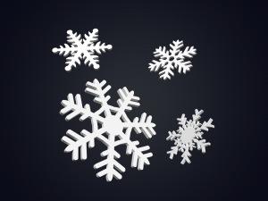 snowflakes 3Dモデル