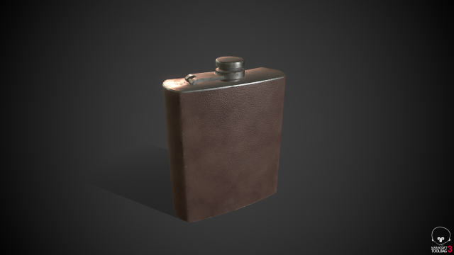 alcohol bottle 3D Model .c4d .max .obj .3ds .fbx .stl .blend 