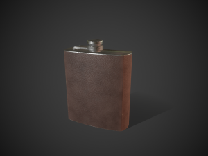 alcohol bottle 3D Model