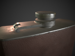 alcohol bottle 3D Model