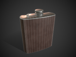 alcohol bottle 3D Model