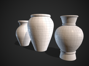 clay pots vase 3D 模型
