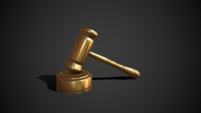 golden judge hummer Modelo 3D .c4d .max .obj .3ds .fbx .stl .blend 