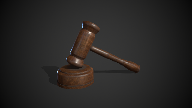 wooden judge hummer 3D 모델 .c4d .max .obj .3ds .fbx .stl .blend 