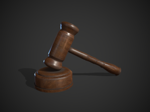 wooden judge hummer 3D 모델