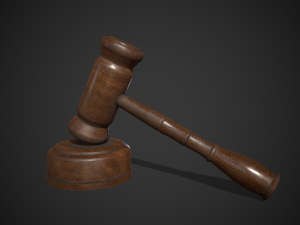 wooden judge hummer 3D 모델
