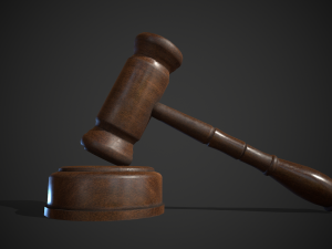 wooden judge hummer 3D 모델