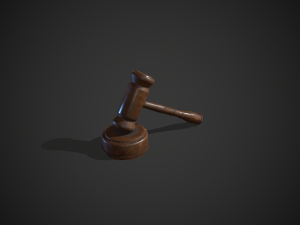 wooden judge hummer 3D 모델
