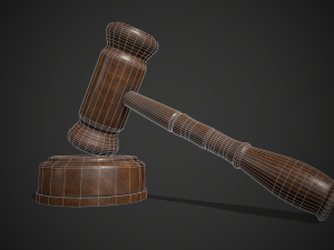 wooden judge hummer 3D 모델