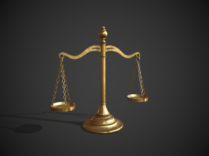 scales of justice 3D 모델