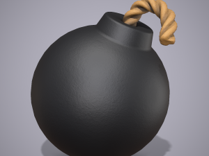 Rounded Bomb 3D 모델