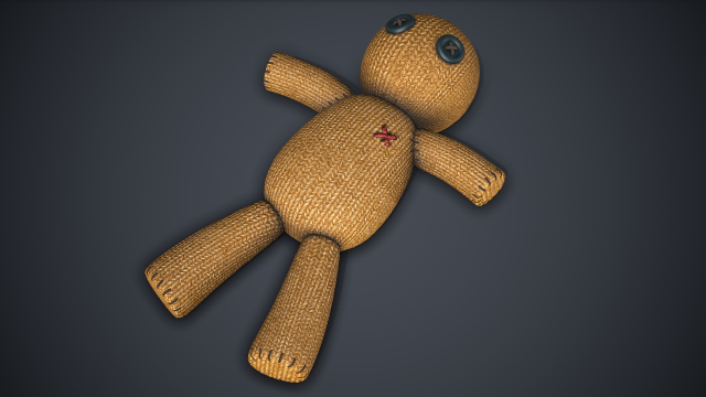 Voodoo Doll 3D 모델 .c4d .max .obj .3ds .fbx .stl .blend 