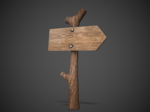 Wooden Sign 3D 모델