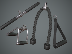 Gym Equipments 3D 모델