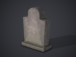 Gravestones Old Tombstones 3D Модель