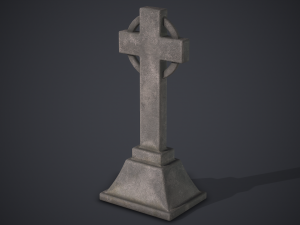 Gravestones Old Tombstones 3D Модель