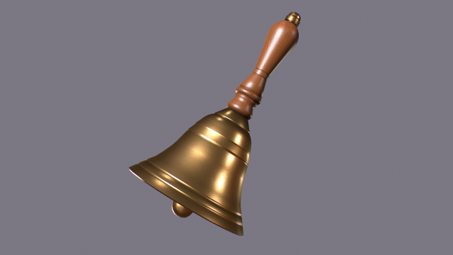 Hand Bell Modelo 3D .c4d .max .obj .3ds .fbx .stl .blend 
