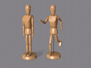 Wooden Dummy 3D 모델