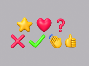 Social Media Icons 3D 모델