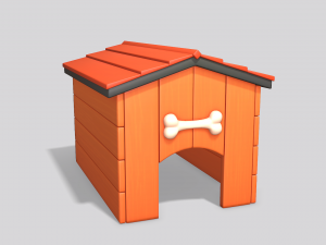 Dog House Cartoon 3D 모델