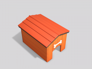 Dog House Cartoon 3D 모델
