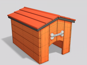 Dog House Cartoon 3D 모델