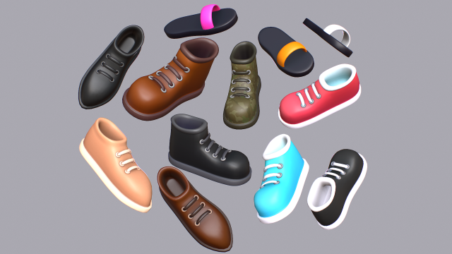3d shoes model online