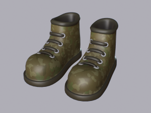 Cartoon Shoes 3D Model