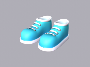 Cartoon Shoes 3D Model