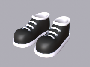 Cartoon Shoes 3D Model