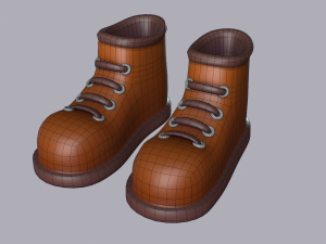 Cartoon Shoes 3D Model