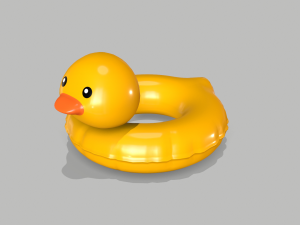 Chick Swimming Ring 3D 모델