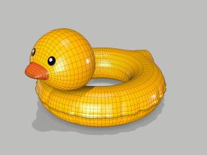Chick Swimming Ring 3D Model