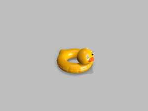 Chick Swimming Ring 3D Model