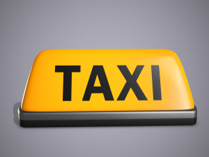 Taxi Sign 3D 모델