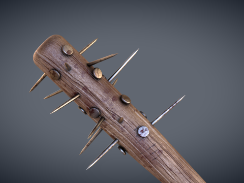 Spiked Baseball Bat 3Dモデル