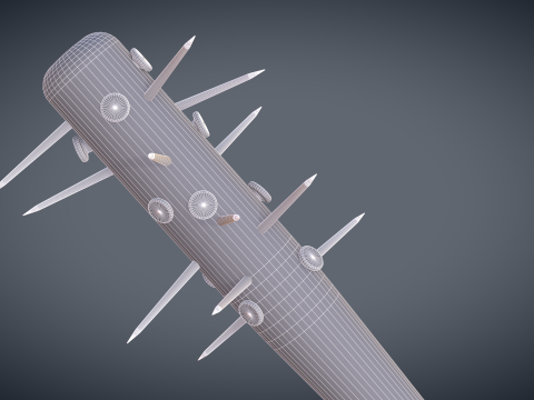 Spiked Baseball Bat 3Dモデル