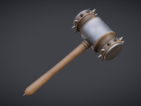 Gavel Hammer Melee 3D 모델