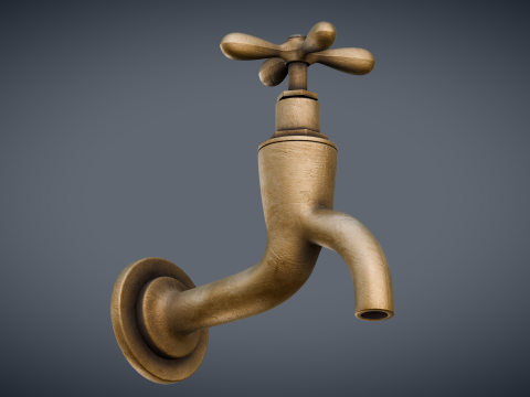 Old Faucet 3Dモデル