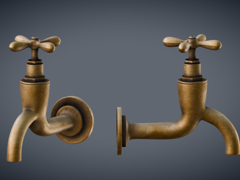 Old Faucet 3Dモデル
