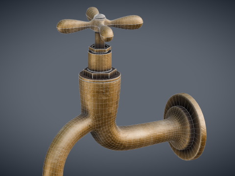 Old Faucet 3Dモデル