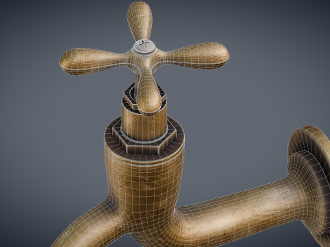 Old Faucet 3Dモデル