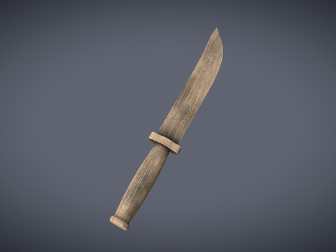 Wooden Knife 3Dモデル